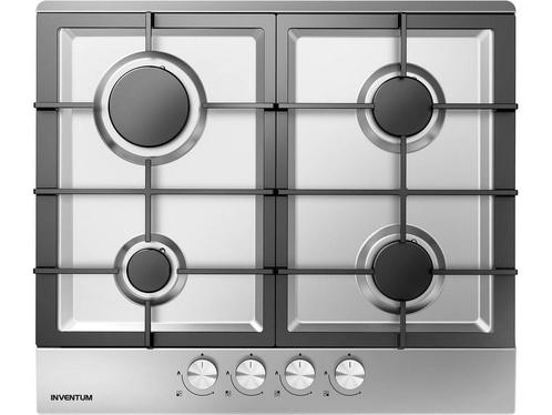 Inventum IKG6023GRVS - Inbouw gaskookplaat - 59 cm - 4, Huis en Inrichting, Woonaccessoires | Overige, Nieuw, Verzenden