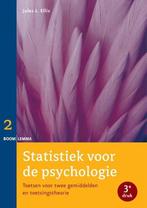 Statistiek voor de psychologie, 9789059319738, Boeken, Verzenden, Zo goed als nieuw, Studieboeken