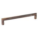 Greep plat middenstuk houtnerf 160 mm zamak, Verzenden, Nieuw