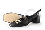Stefano Lauran Slingbacks in maat 39 Zwart | 10% extra, Kleding | Dames, Schoenen, Verzenden, Zwart, Zo goed als nieuw, Stefano Lauran