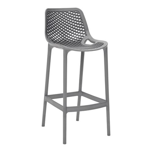Barkruk Buiten - 75 cm - Air - Donkergrijs - Siesta, Huis en Inrichting, Barkrukken, Verzenden