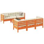 vidaXL 7-delige Loungeset met kussens massief grenenhout, Tuin en Terras, Tuinsets en Loungesets, Verzenden, Nieuw, Loungeset