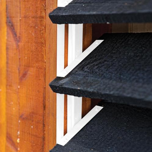 Flex Fence Draaibare Lamellen voor in de tuin Wit RVS 50 cm, Huis en Inrichting, Stoffering | Gordijnen en Lamellen, Verzenden