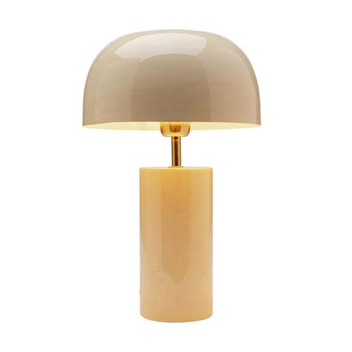 *WOONWINKEL* Kare Design Loungy Beige Tafellamp Glanzend Met, Huis en Inrichting, Lampen | Tafellampen, Nieuw, Verzenden