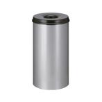 Vlamdovende papierbak 50 ltr - aluminiumgrijs/Zwart, Huis en Inrichting, Woonaccessoires | Prullenbakken, Verzenden, Nieuw