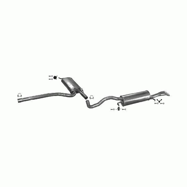 Complete Uitlaatset Audi A4 1.9 TDI 1996.03 - 2000.06, Auto-onderdelen, Uitlaatsystemen, Verzenden