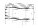 Stapelbed Niek - 2-persoons - Kinderbed - Wit, Kinderen en Baby's, Verzenden, Nieuw, Stapelbed
