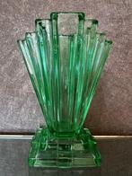 Art Deco - Uranium Green Glass - Grantham Vase (Shape 3026)