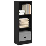 vidaXL Boekenkast 40x24x109 cm bewerkt hout zwart, Huis en Inrichting, Kasten | Boekenkasten, Verzenden, Nieuw, Overige houtsoorten