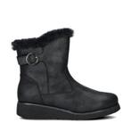 Skechers Keep Sake Wedge gevoerde boots voor dames, Skechers, Verzenden, Zwart, Lage of Enkellaarzen