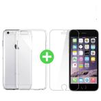iPhone 6S Plus Transparant TPU Hoesje + Screen Protector, Telecommunicatie, Mobiele telefoons | Toebehoren en Onderdelen, Nieuw