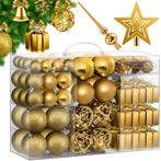 KESSER® Kerstballen plastic 102-delige Kerstversiering Set -, Verzenden, Zo goed als nieuw
