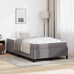 vidaXL Bedframe met matras met matras Grijs 120 x 200 cm, Verzenden, Nieuw, Grijs, Overige materialen