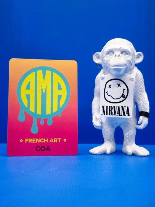 AMA (1985) - Chimp as you are - Banksy & Nirvana, Antiek en Kunst, Kunst | Schilderijen | Modern