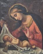Scuola italiana (XIX), da Carlo Dolci - Madonna con Gesù, Antiek en Kunst, Kunst | Schilderijen | Klassiek