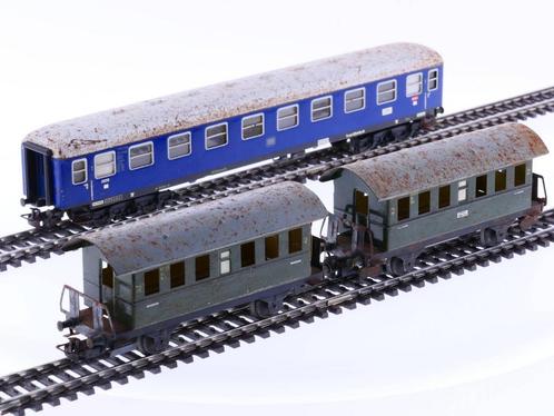 Schaal H0 Märklin 4000 4027 DB 2-as rijtuig blik en 4-as..., Hobby en Vrije tijd, Modeltreinen | H0, Overige typen, Gebruikt, Märklin