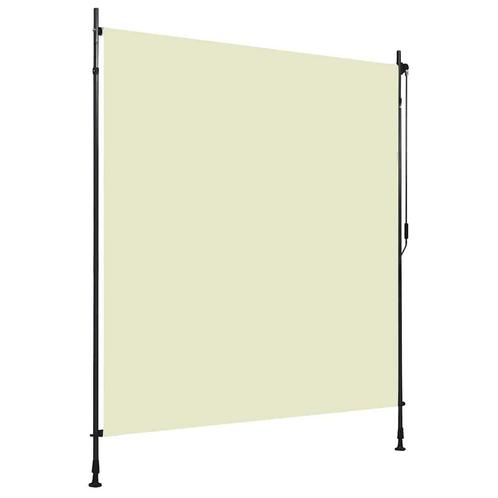 Rolgordijn Buiten 200x270 Creme | Retourdeal | 46% Korting!, Tuin en Terras, Zonneschermen, Minder dan 250 cm, Nieuw, Screen, 150 tot 300 cm