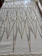 Stof voor gordijnen, kostbare Franse geborduurde en, Antiek en Kunst