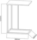 2dekans | Bijzettafel Stoer - koffietafel - laptoptafel -, Ophalen of Verzenden, Zo goed als nieuw