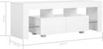 vidaXL-Tv-meubel-met-LED-verlichting-130x35x45-cm-hoogglans-, Huis en Inrichting, Kasten | Televisiemeubels, Verzenden, Zo goed als nieuw