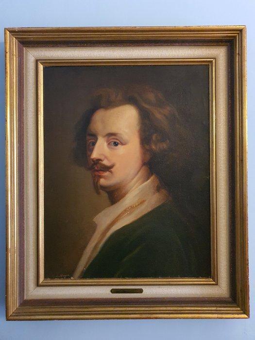 German School (XIX), After Anthony van Dyck - Selfportrait, Antiek en Kunst, Kunst | Schilderijen | Klassiek