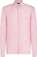 Tommy Hilfiger Overhemd Linnen Roze maat M Heren, Kleding | Heren, Verzenden, Nieuw, Roze, Tommy Hilfiger