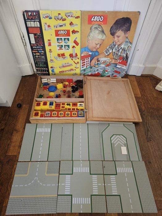 Lego Onderdelen - Fabuland - Vintage houten kist town plan, Kinderen en Baby's, Speelgoed | Duplo en Lego