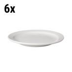 GGM Gastro | (6 stuks) BUDGETLINE - Plat bord Mammoet - Ø |, Huis en Inrichting, Keuken | Servies, Verzenden, Nieuw, Effen, Bord(en)