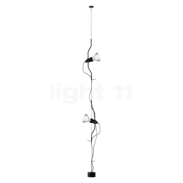 Flos Parentesi 2-lichts, zwart - met schakelaar (Hanglampen), Huis en Inrichting, Lampen | Hanglampen, Nieuw, Verzenden