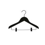 Hanger kids black Helena 36 cm with clips