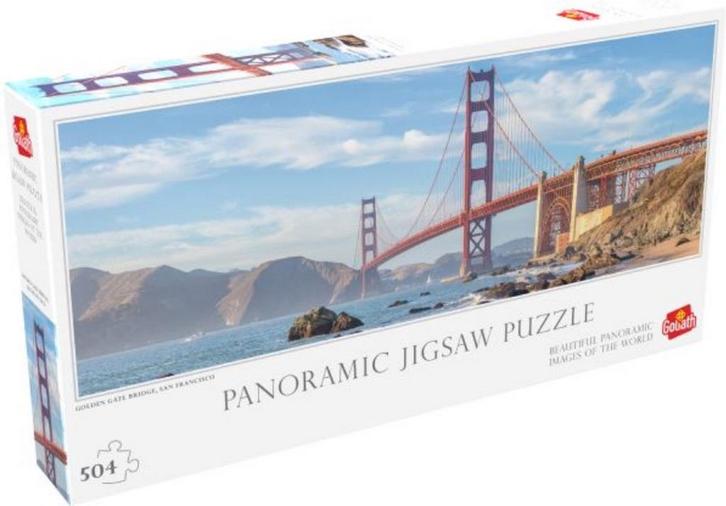 Panorama Puzzle 500 pcs: Golden State Bridge Puzzel, Hobby en Vrije tijd, Denksport en Puzzels, Ophalen of Verzenden