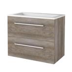 Badmeubelset BWS Salt 100x46cm Met Grepen 2 Lades Met, Ophalen of Verzenden, Nieuw, Chroom, Bad