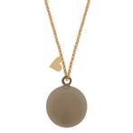 Proud MaMa Zwangerschapsketting Babybel Feline taupe goud kl, Sieraden, Tassen en Uiterlijk, Nieuw