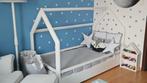 Houten kinderbed - wit - 160x80 cm - met barrière, Ophalen of Verzenden, Nieuw
