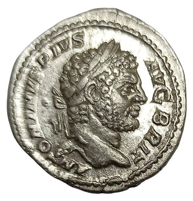 Romeinse Rijk. Caracalla (198-217 n.Chr.). Denarius Rome 213, Postzegels en Munten, Munten | Europa | Niet-Euromunten