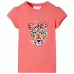 vidaXL Kindershirt 128 koraalkleurig, Verzenden, Nieuw