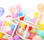 Vier letter ballon blokken wit met opdruk WOOF + ballonnen, Dieren en Toebehoren, Verzenden, Nieuw