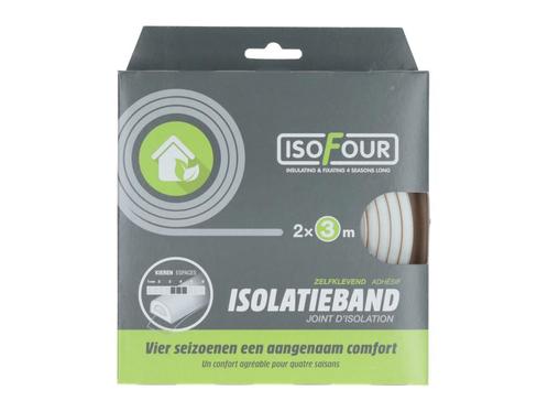 Isofour Tochtband wit D zelfklevend 2x3m, Doe-het-zelf en Verbouw, Isolatie en Afdichting, Ophalen of Verzenden