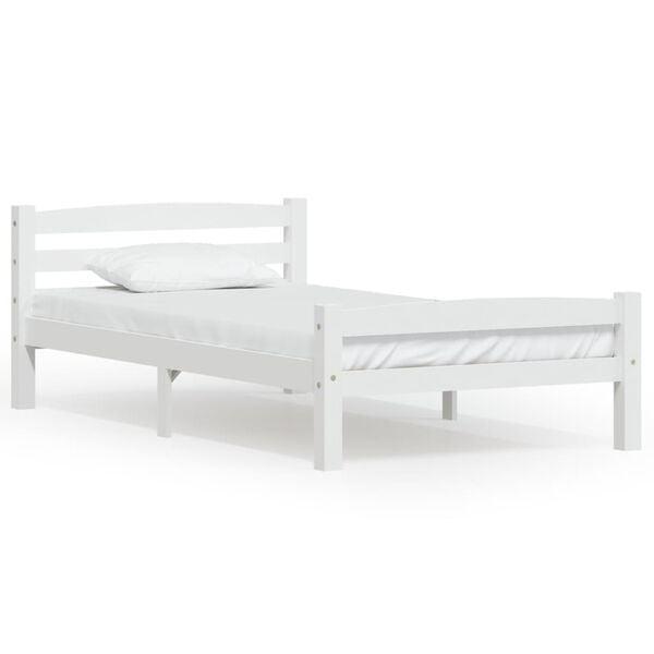 Massief Grenen Bed 100x200 | Retourdeal | Slaapcomfort, Huis en Inrichting, Slaapkamer | Bedden, 100 cm, 200 cm, Wit, Nieuw, Hout
