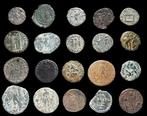 Romeinse Rijk Lote 20 monedas Æ acuñadas entre los siglos, Postzegels en Munten