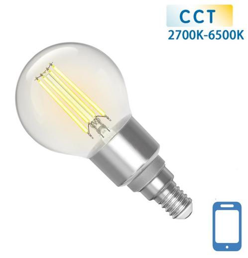 Kogellamp E14 4.5W WiFi + Bluetooth CCT 2700K-6500K | Smartl, Huis en Inrichting, Lampen | Losse lampen, Nieuw, Verzenden