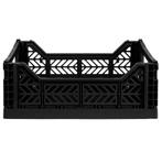 AyKasa opvouwbare krat Midi 40x30x14.5 cm zwart, nieuw, Doe-het-zelf en Verbouw, Ophalen of Verzenden, Nieuw