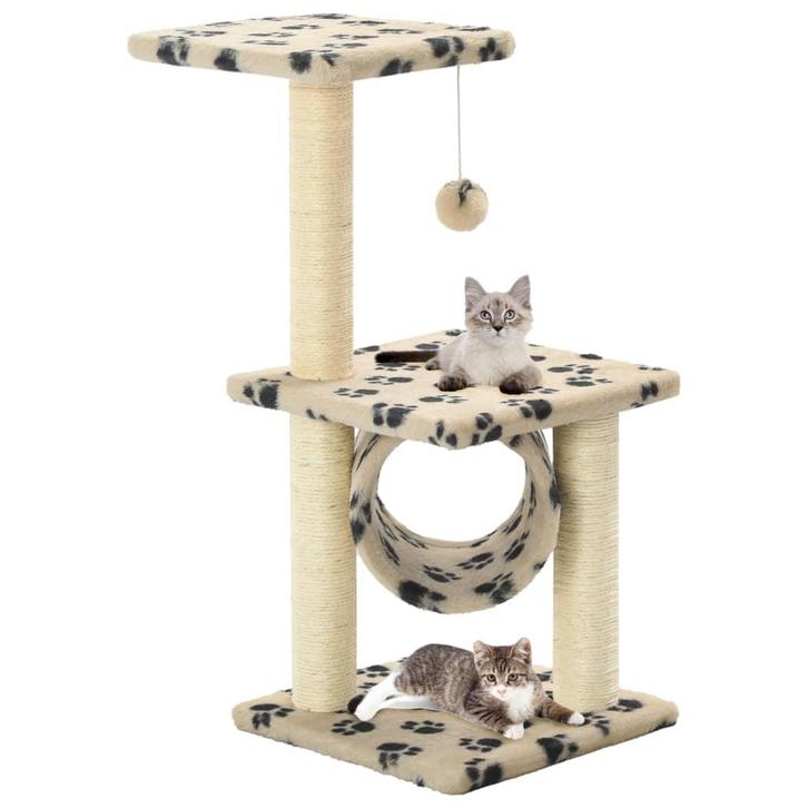 vidaXL Kattenkrabpaal met sisal krabpalen 65 cm, Dieren en Toebehoren, Katten-accessoires, Nieuw, Verzenden