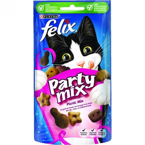 8x Felix Snack Party Mix Picnic 60 gr, Dieren en Toebehoren, Dierenvoeding, Verzenden