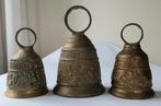 Decoratieve bel - Zwitserland - 3 Grote Antieke Bellen, Antiek en Kunst