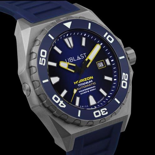 Ublast - Horizon Titanium - Professional Diver - Zonder, Sieraden, Tassen en Uiterlijk, Horloges | Heren