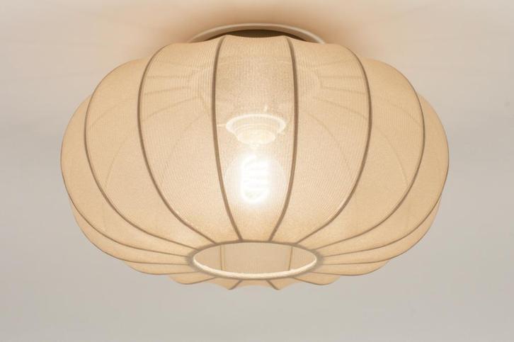 Rietveld Plafondlampen - Taupe - Stof, Huis en Inrichting, Lampen | Plafondlampen, Verzenden