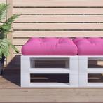 vidaXL Palletkussen 58x58x10 cm oxford stof roze, Huis en Inrichting, Woonaccessoires | Kussens, Verzenden, Nieuw, Roze