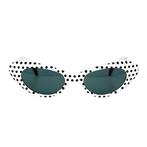 Rock & Roll Bril Wit met Zwarte Stippen, Ophalen of Verzenden, Nieuw