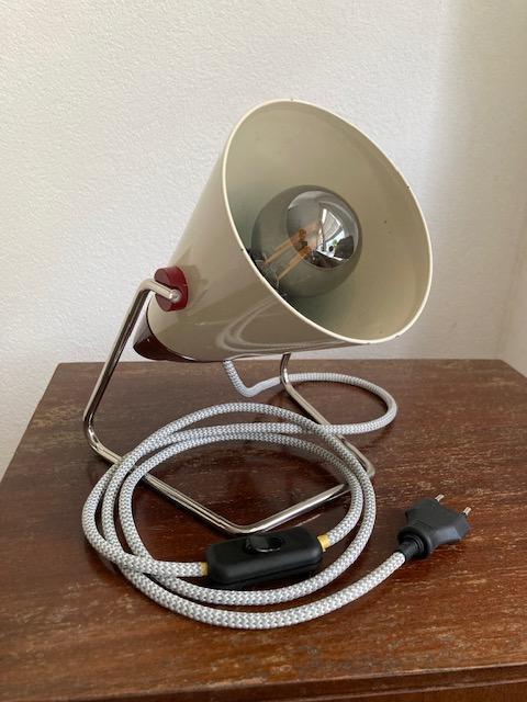 Vintage Retro tafellamp Red Phil, Huis en Inrichting, Lampen | Overige, Nieuw
